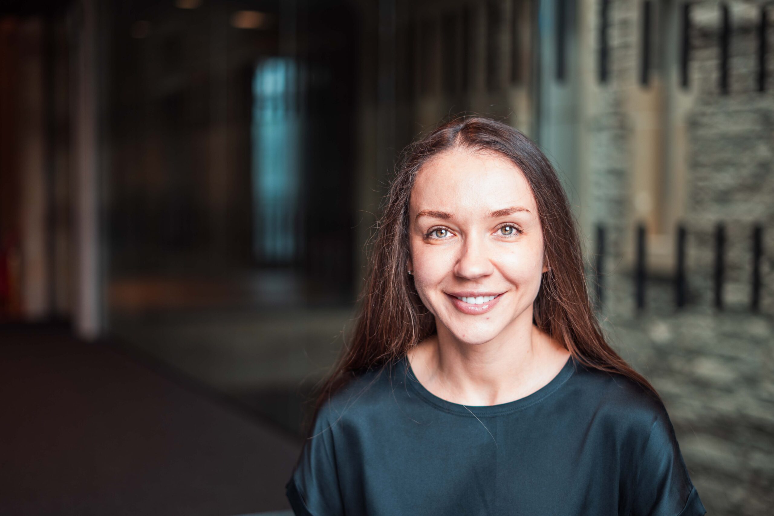 Ukrainian Women's Leadership Programme Portrait of a smiling woman with long dark hair
